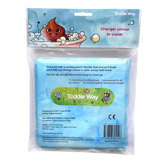 Toddle Way Baby's First Poopy Explainer Bath Book. Magic Change Color in... - Picture 8 of 8